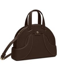 Aigner - Medium Sellina Leather Shoulder Bag - Lyst