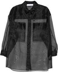 IRO - Camisa con paneles translúcidos - Lyst