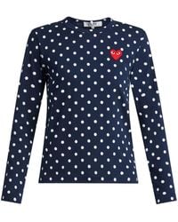 COMME DES GARÇONS PLAY - ハートロゴ ロングtシャツ - Lyst