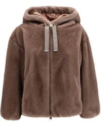Herno - Faux-Fur Hooded Jacket - Lyst