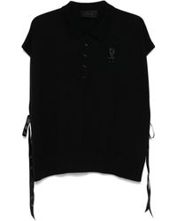 Simone Rocha - Crystal-Embellished Polo Shirt - Lyst