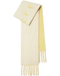 Burberry - Sciarpa Con Logo A Intarsi - Lyst