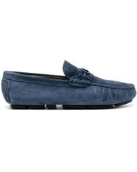 Baldinini - Logo-Plaque Calf-Leather Loafers - Lyst
