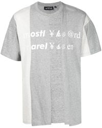 Mostly Heard Rarely Seen - Spliced Logo-Print Cotton T-Shirt - Lyst