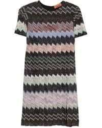 Missoni - Zig Zag Short Dress - Lyst