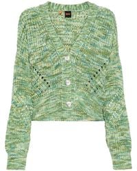 BOSS - Marl-knit V-neck Cardigan - Lyst