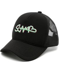 Amir Slama - Embroidered-Logo Perforated Cap - Lyst