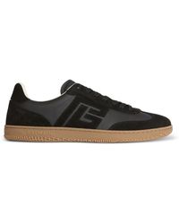 Balmain - Swan Suede And Smooth Leather Trainers - Lyst