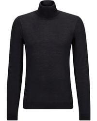 BOSS - Maglione A Collo Alto - Lyst