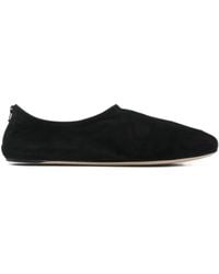 The Row - Stellene Suede Ballet Flats - Lyst