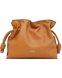Loewe - Flamenco Leather Medium Clutch - Lyst
