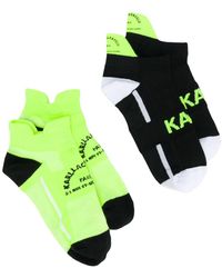 Karl Lagerfeld 'Rue St Guillaume' Socken, zweiteiliges Set - Gelb
