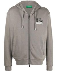 DSquared² - Logo Print Zip-Up Hoodie - Lyst