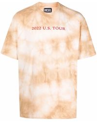 DIESEL - Tour-Print Tie Dye T-Shirt - Lyst