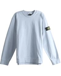 Stone Island - Sweat 6100057 En Jersey De Coton Biologique Épais - Lyst