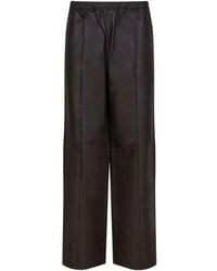 SELECTED - Leather Trousers - Lyst