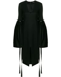 Ellery ベルスリーブ Vネックドレス - ブラック