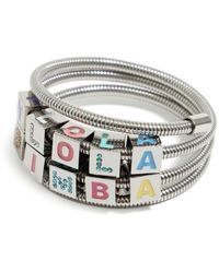 Bimba Y Lola - Coil-chain Logo Bracelet - Lyst