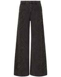 Liu Jo - Ausgestellte Jeans Mit Schmucksteinen - Lyst