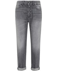 Dondup - Buttoned Denim Trousers - Lyst