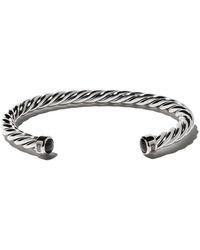David Yurman Bracciale rigido 'Cable' con onice - Multicolore