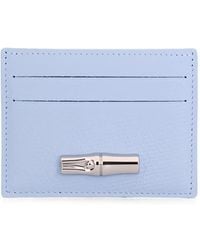Longchamp - Le Roseau Leather Card Holder - Lyst