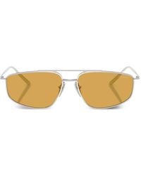 Prada - Sonnenbrille Mit Geometrischem Gestell - Lyst