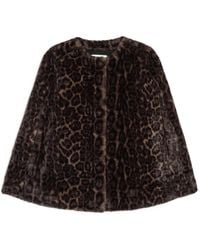 Apparis - Sloan Leopard-Print Cape - Lyst