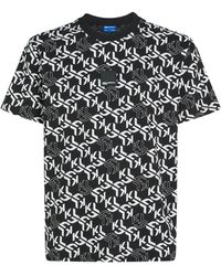 KARL LAGERFELD - Monogram-Pattern T-Shirt - Lyst