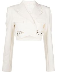 Dion Lee - Blazer Interlock à coupe crop - Lyst