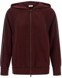 Brunello Cucinelli - Hoodie À Ornements Métalliques - Lyst