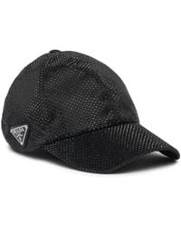 Prada - Crystal-Embellished Baseball Cap - Lyst