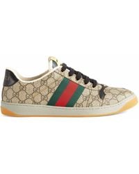 Gucci - Screener Lace-up Sneakers - Lyst
