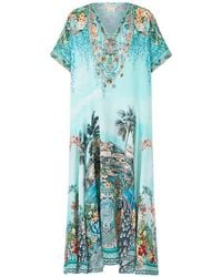 CAMILLA - Balearic Bebé V-Neck Drop Waist Kaftan - Lyst