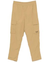 EA7 - Logo-Print Cargo Pants - Lyst
