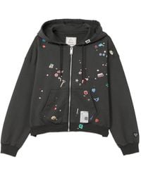 Maison Mihara Yasuhiro - Kids Sticker-Printed Zip-Up Hoodie - Lyst