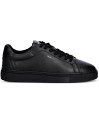 GANT - Logo-Print Leather Sneakers - Lyst