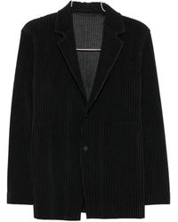 Homme Plissé Issey Miyake - Pleated Notch-Lapel Blazer - Lyst