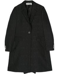 Lanvin - Abrigo Midi De Cloqué - Lyst