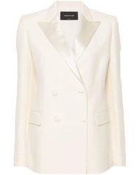 Fabiana Filippi - Double-Breasted Crepe Blazer - Lyst