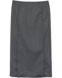 Entire studios - Midi-Rok Met Split - Lyst