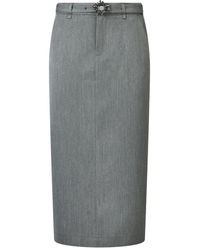 Liu Jo - Buckle-embellished Pencil Skirt - Lyst