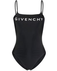 Givenchy - Logo-print Cut-out Swimsuit - Lyst