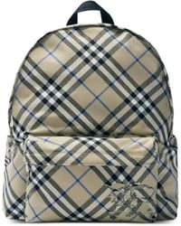 Burberry - Geruite Rugzak - Lyst