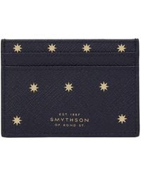 Smythson - Tarjetero Panama Con Estrellas - Lyst