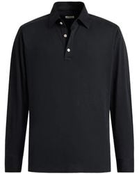 Kiton - Positano Long-Sleeve Polo Shirt - Lyst