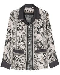 Pierre Louis Mascia - Floral-Print Silk Shirt - Lyst