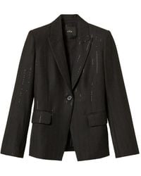 Twinset - Sequin Pinstripe Blazer - Lyst