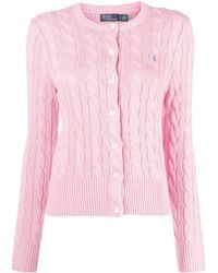 Polo Ralph Lauren - Polo Pony Round Neck Cardigan - Lyst