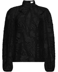 Adam Lippes - Joan Bow Fil Coupé Blouse - Lyst
